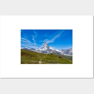 The Matterhorn Mountain, Zermatt, Switzerland Posters and Art